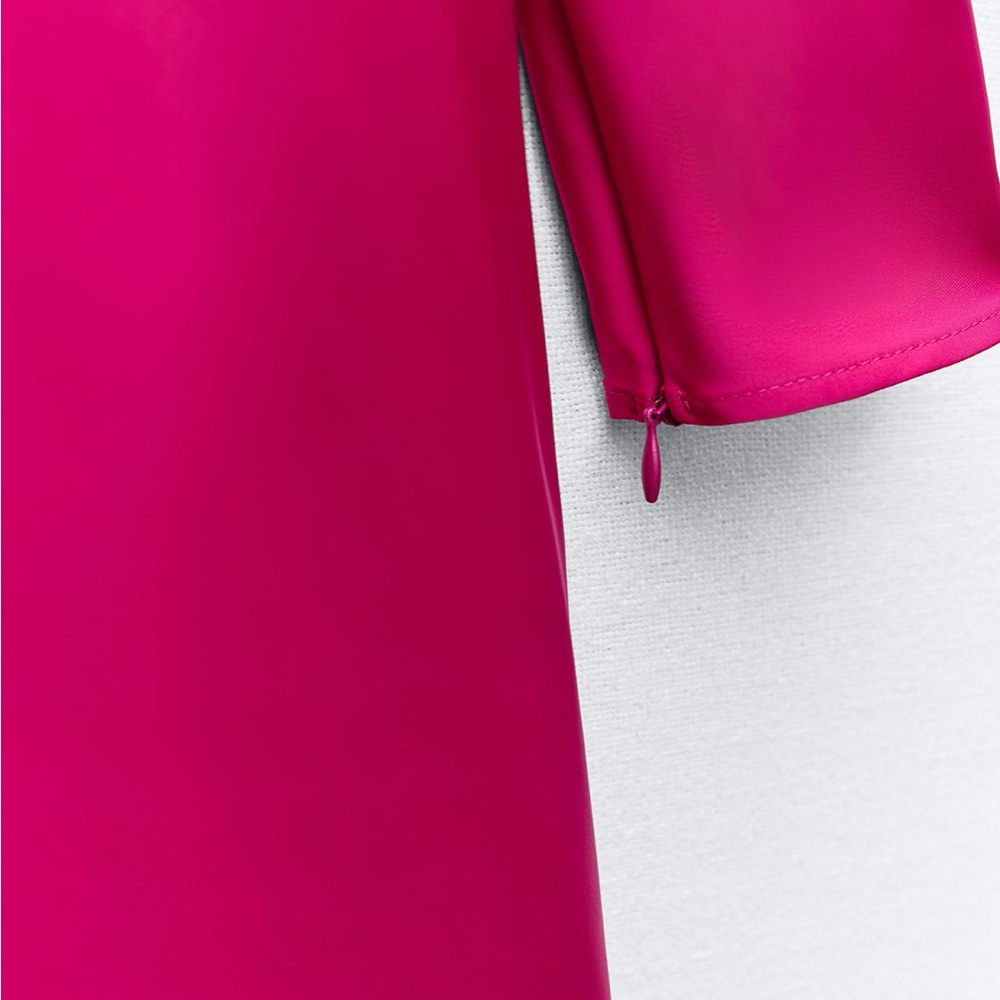Zara limited edition satin effect midi dress - Picture 9 of 9